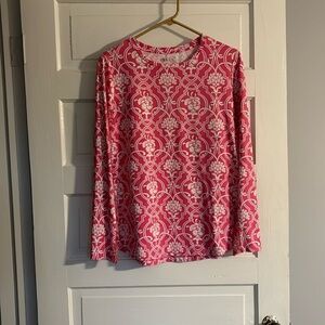 IBkUL Pink Floral Long Sleeve